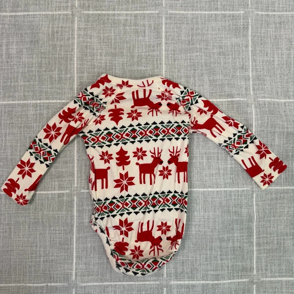 Hanna‎ Andersson Dear Deer 6-12 Months Long Sleeve Bodysuit